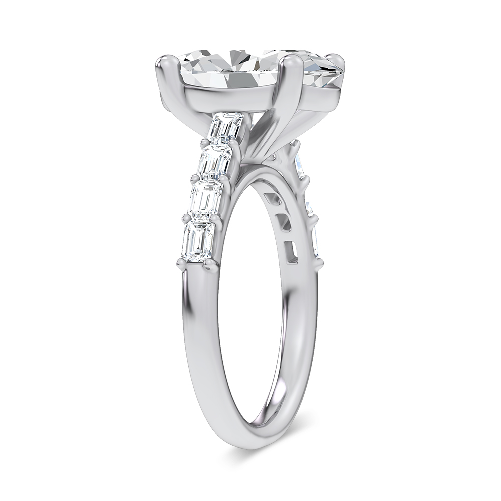 14K 5.72CT Certified Lab Grown Engagement Ring - Image 2