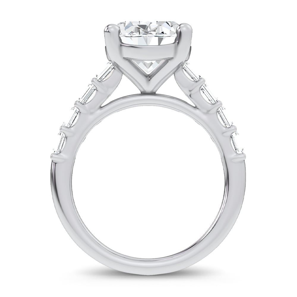 14K 5.72CT Certified Lab Grown Engagement Ring - Image 3