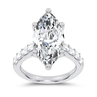 14K 5.72CT Certified Lab Grown Engagement Ring