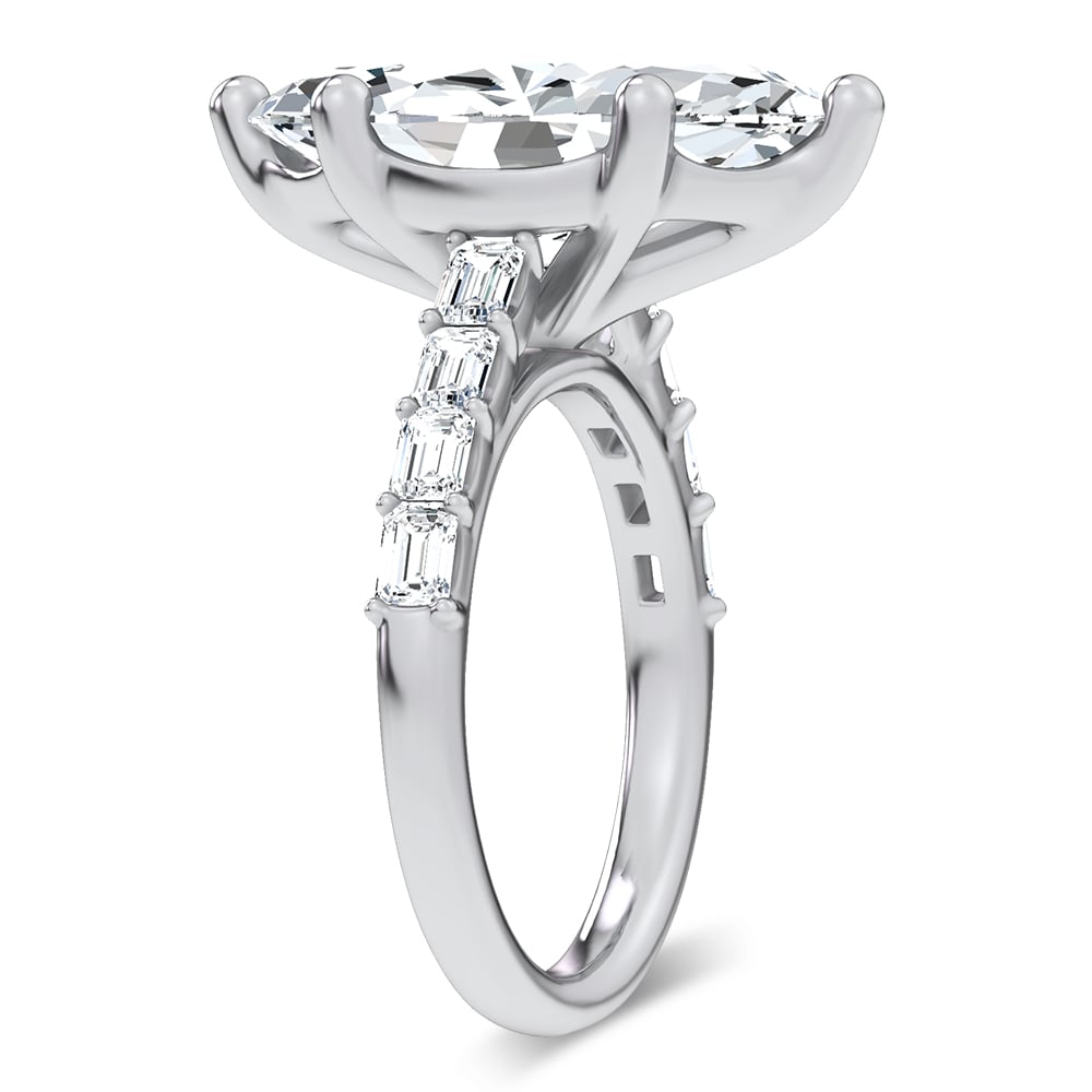 14K 5.72CT Certified Lab Grown Engagement Ring - Image 2