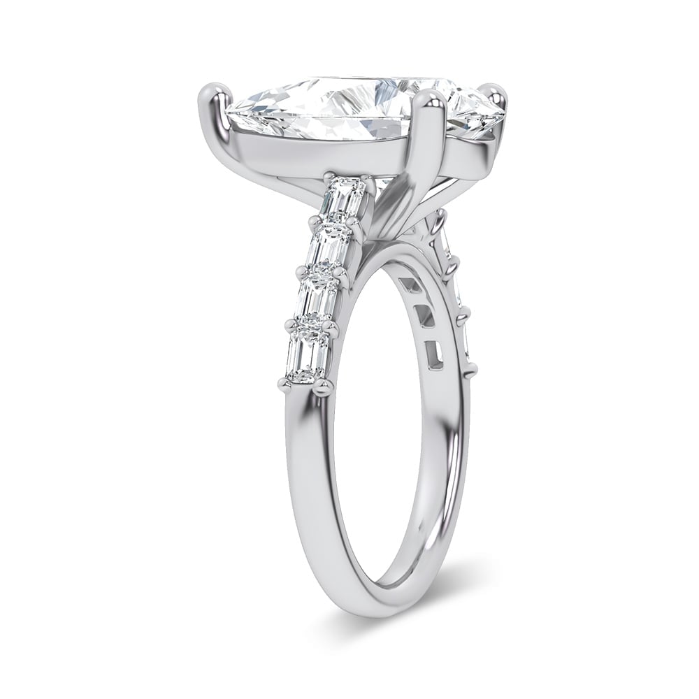14K 5.72CT Certified Lab Grown Engagement Ring - Image 2
