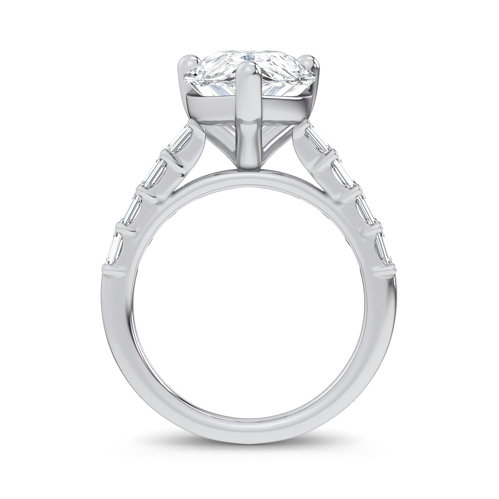 14K 5.72CT Certified Lab Grown Engagement Ring - Image 3