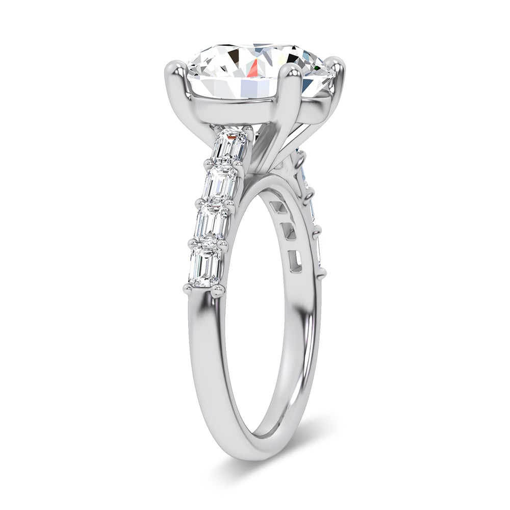 14K 5.70CT Certified Lab Grown Engagement Ring - Image 2