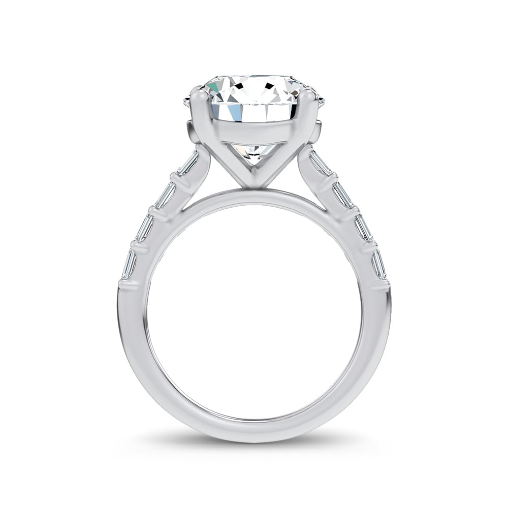 14K 5.70CT Certified Lab Grown Engagement Ring - Image 3