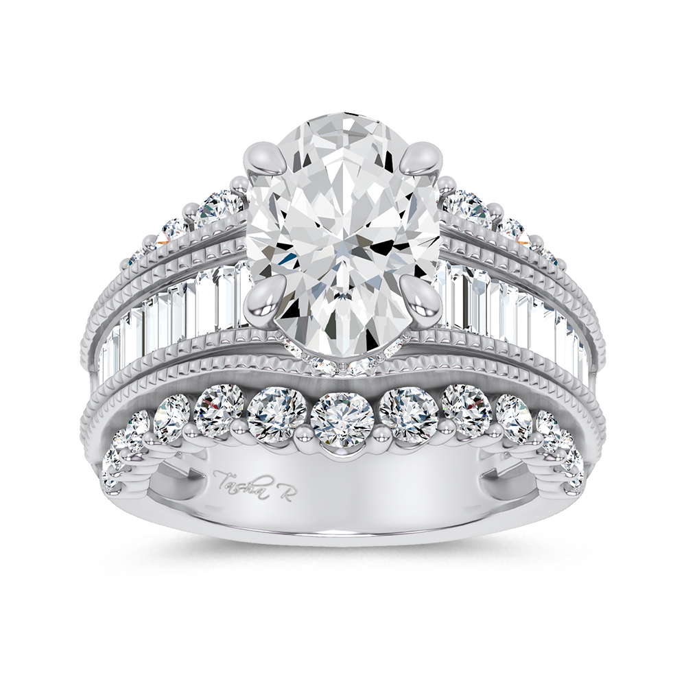 14K 5.12CT Certified Lab Grown Engagement Ring