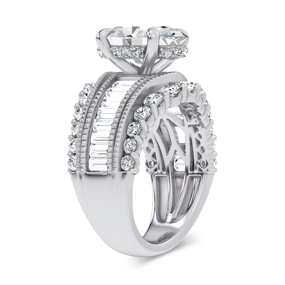 14K 5.12CT Certified Lab Grown Engagement Ring - Image 2