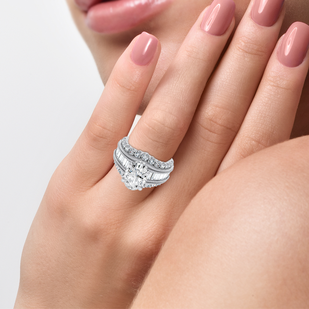14K 5.12CT Certified Lab Grown Engagement Ring - Image 4
