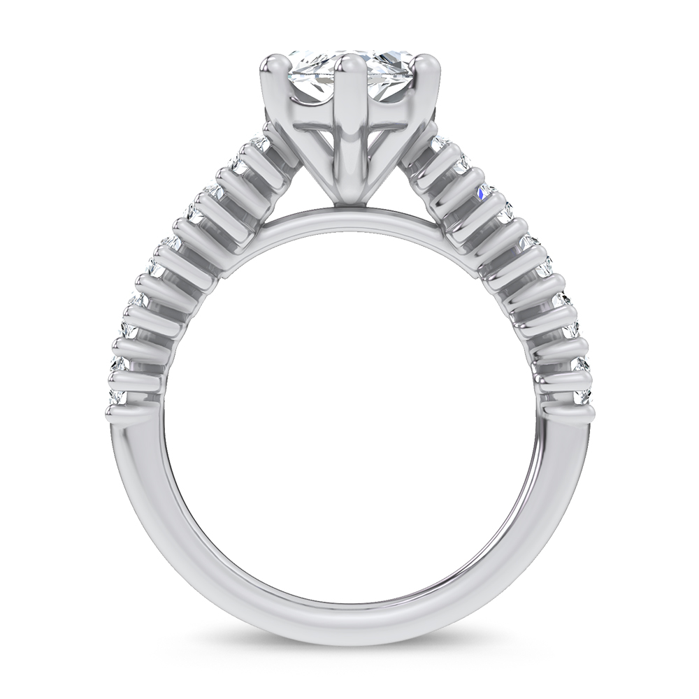 14K 4.60CT Certified Lab Grown Engagement Ring - Image 3