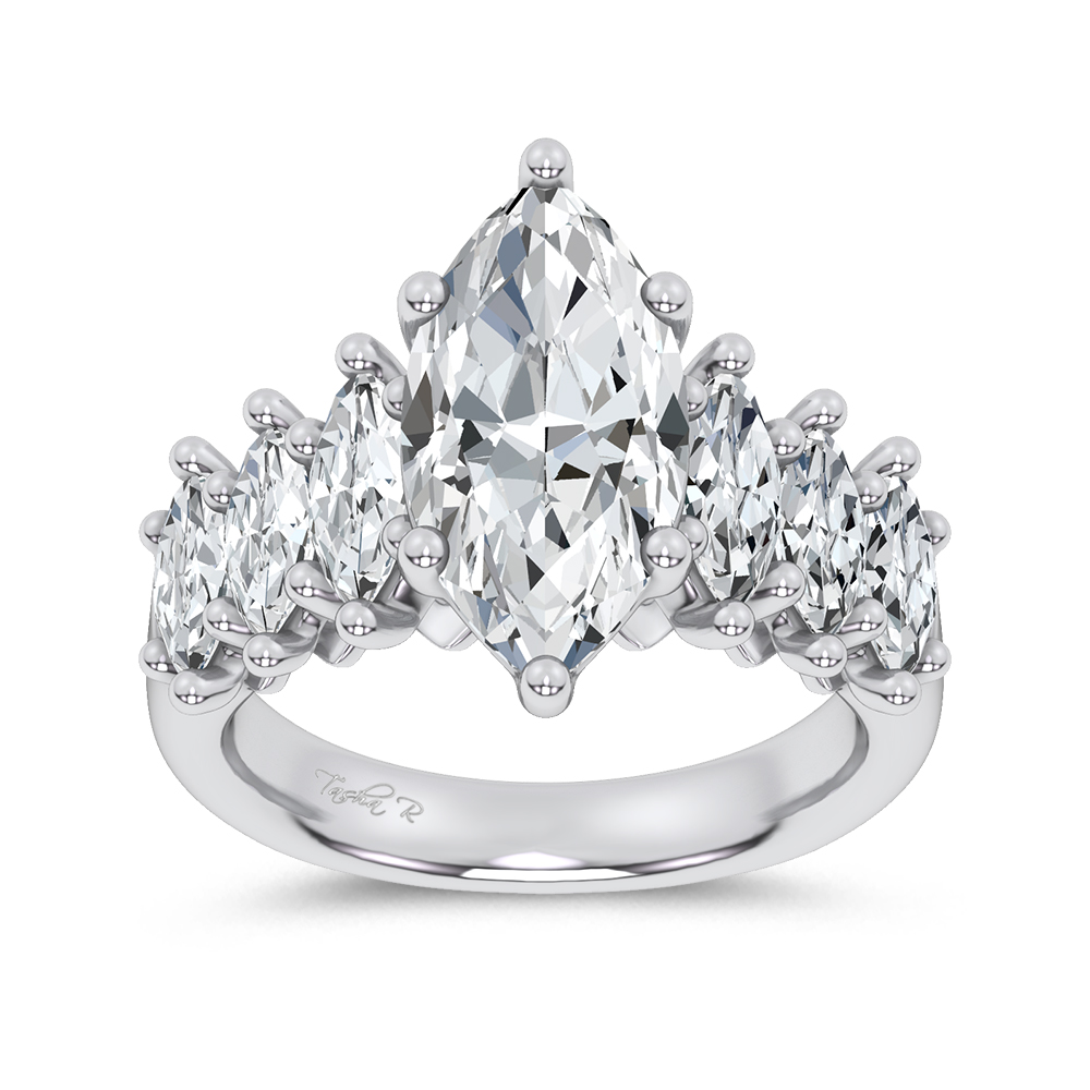 14K 4.56CT Certified Lab Grown Engagement Ring