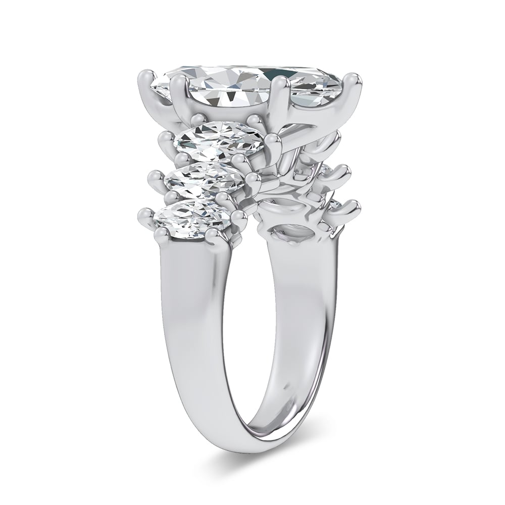 14K 4.56CT Certified Lab Grown Engagement Ring - Image 2