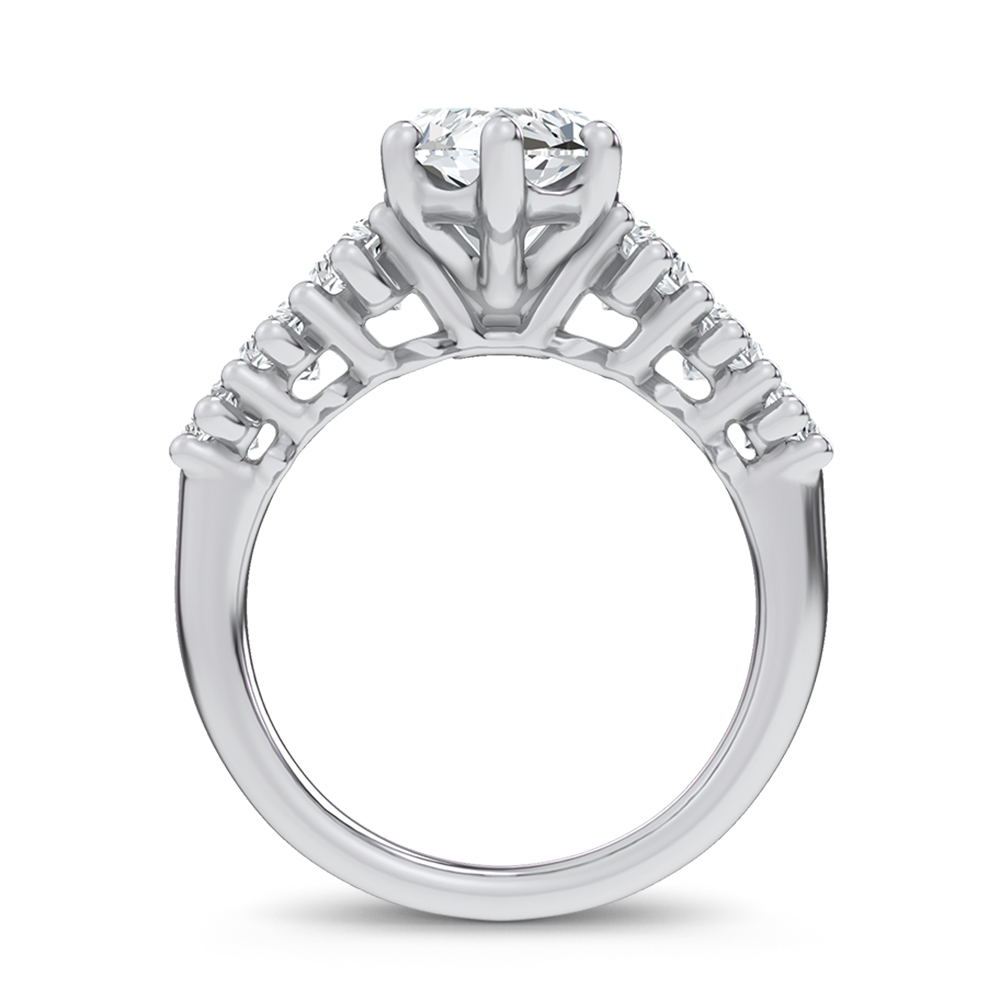 14K 4.56CT Certified Lab Grown Engagement Ring - Image 3