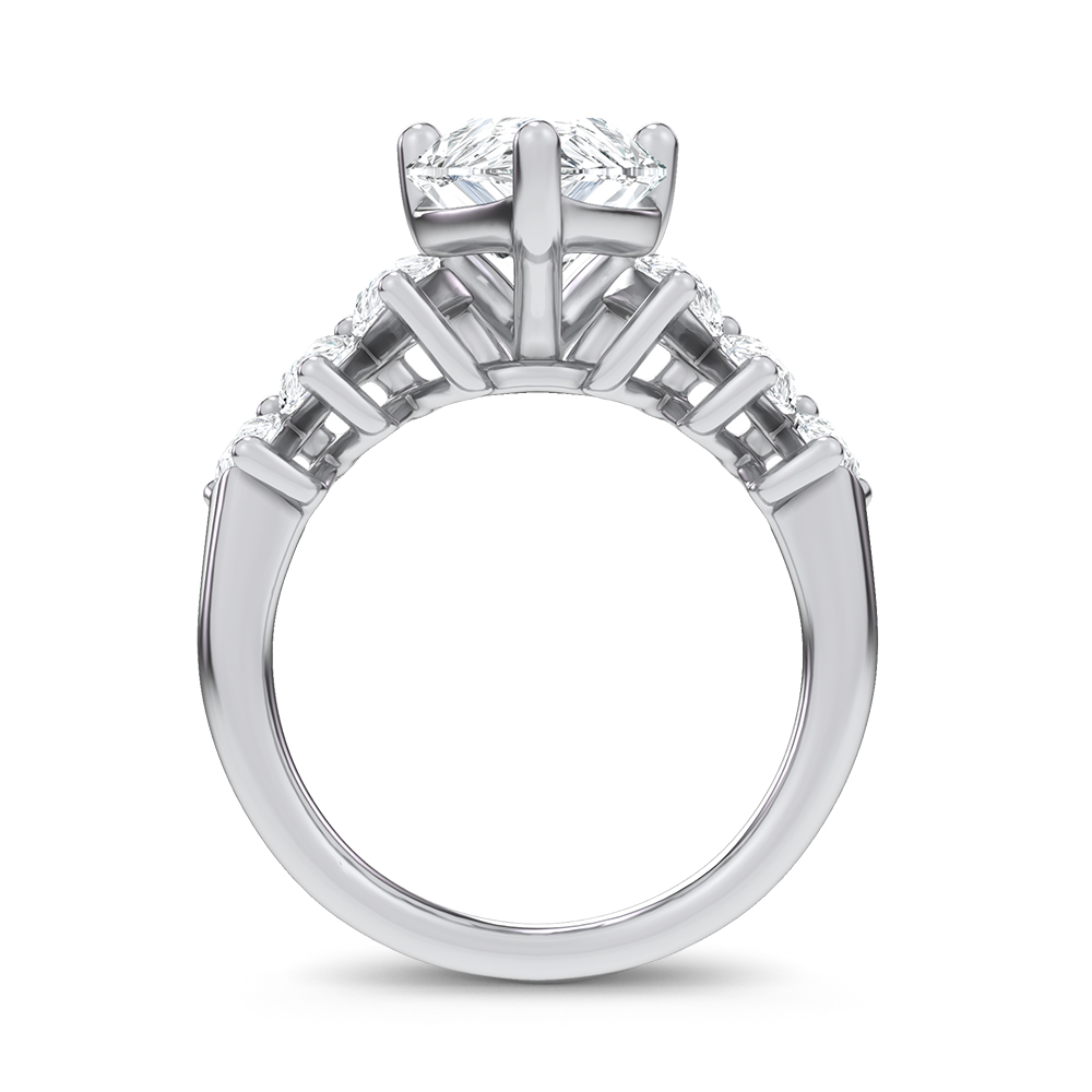 14K 4.22CT Certified Lab Grown Engagement Ring - Image 3