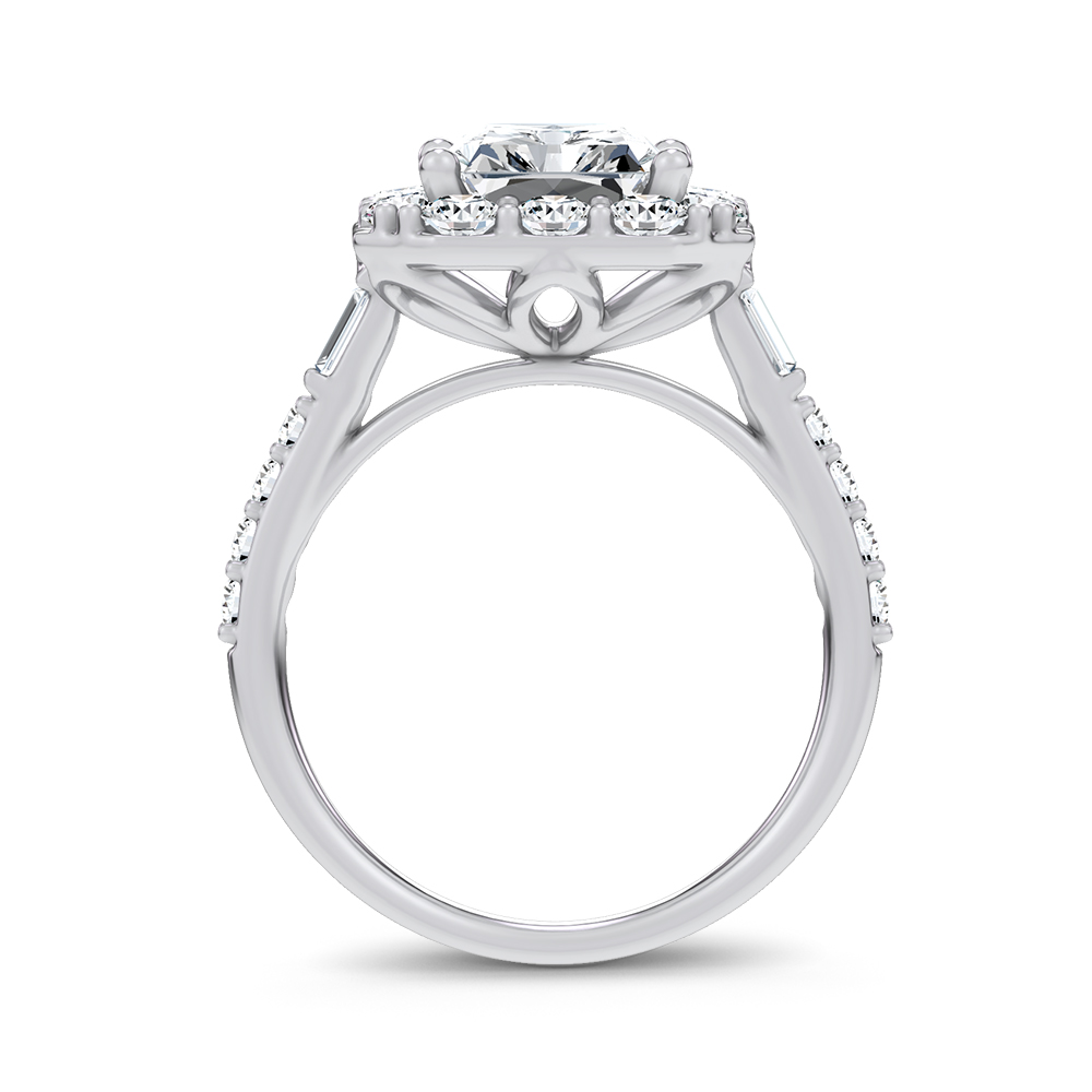 14K 4.20CT Certified Lab Grown Engagement Ring - Image 3