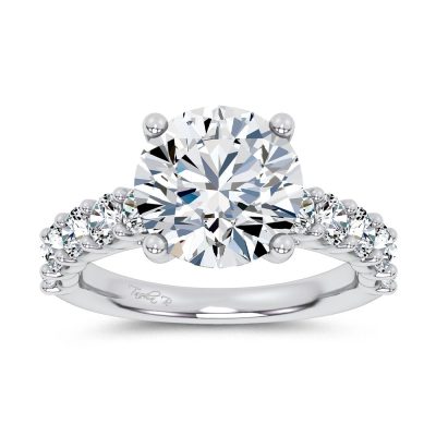 14K 4.20CT Certified Lab Grown Engagement Ring