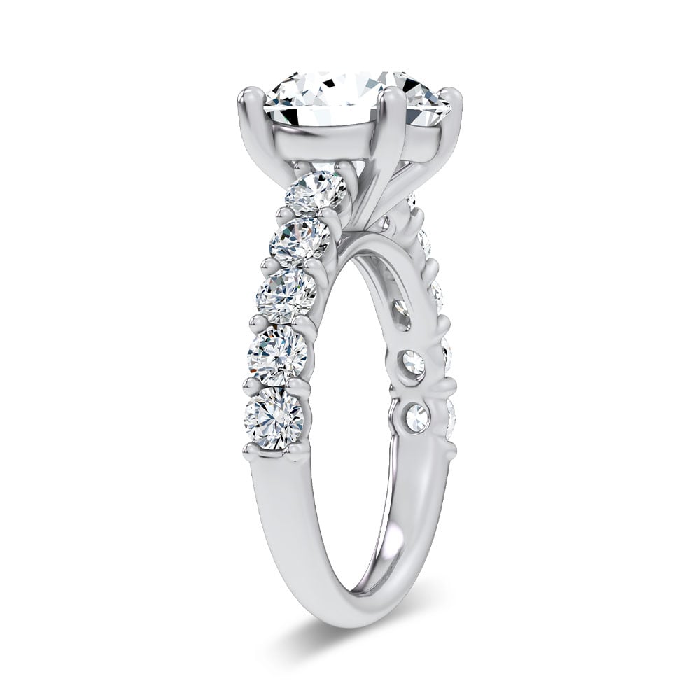 14K 4.20CT Certified Lab Grown Engagement Ring - Image 2