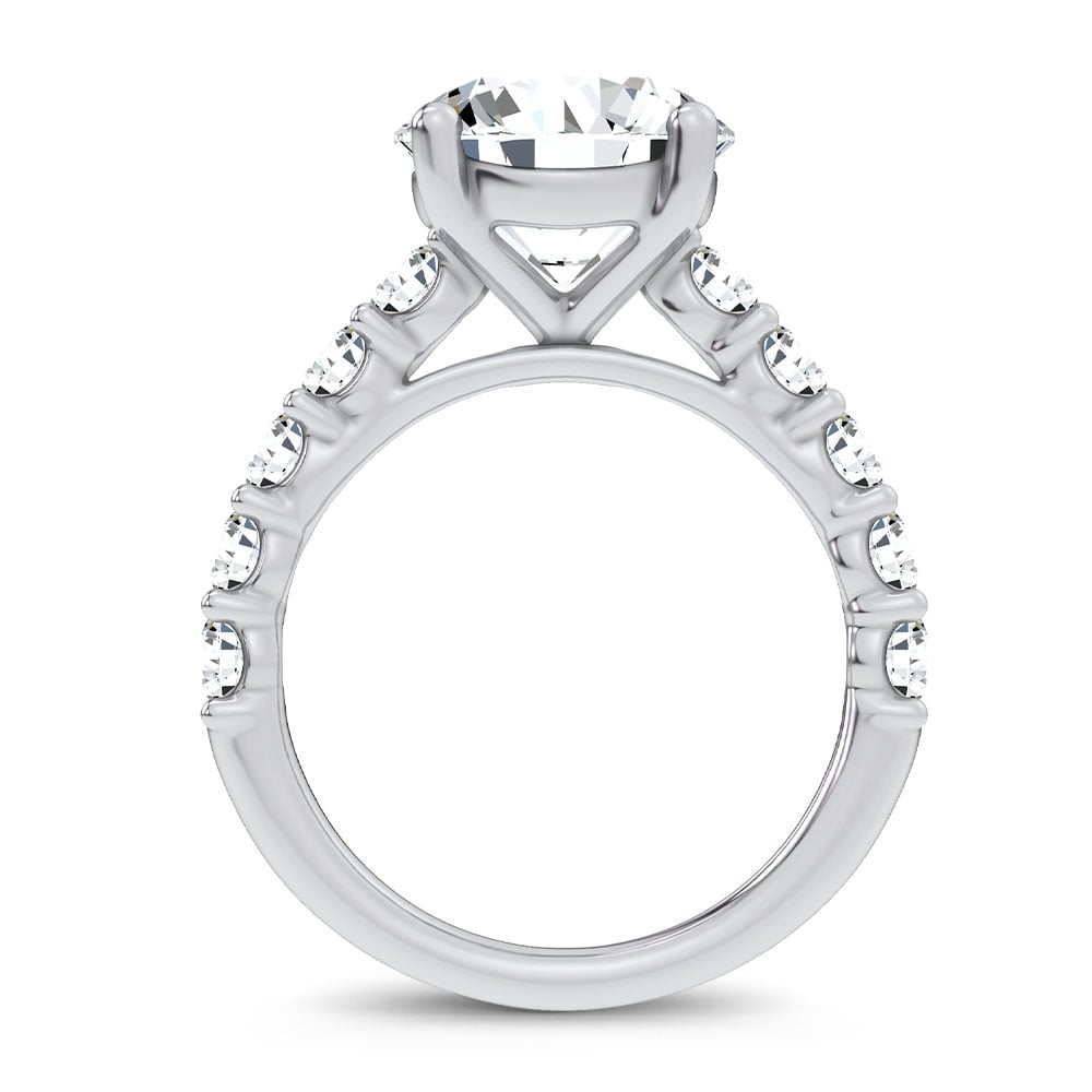14K 4.20CT Certified Lab Grown Engagement Ring - Image 3