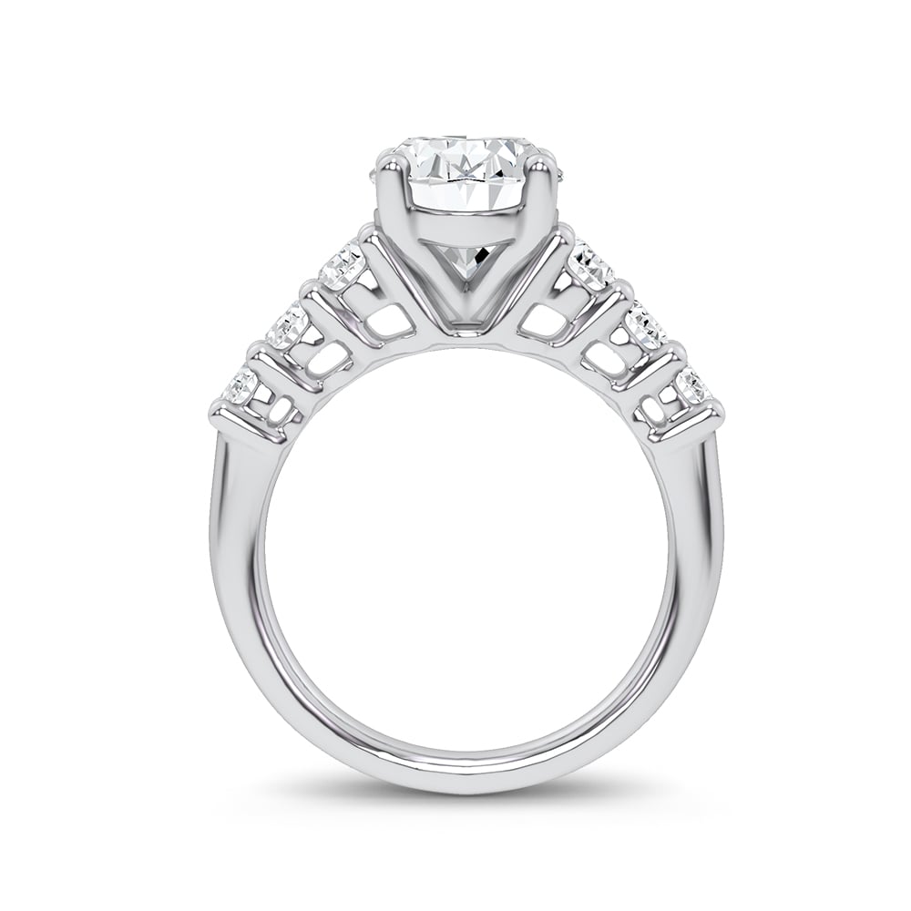 14K 4.06CT Certified Lab Grown Engagement Ring - Image 3