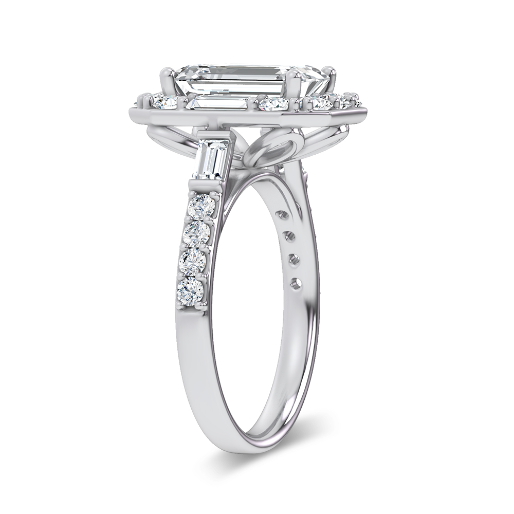 14K 3.87CT Certified Lab Grown Engagement Ring - Image 2