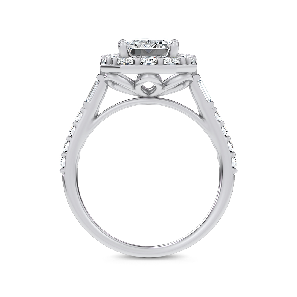 14K 3.87CT Certified Lab Grown Engagement Ring - Image 3