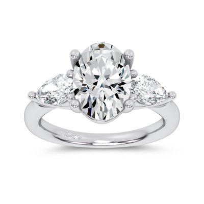 14K 3.80CT Certified Lab Grown Engagement Ring