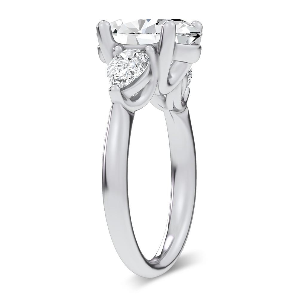 14K 3.80CT Certified Lab Grown Engagement Ring - Image 2