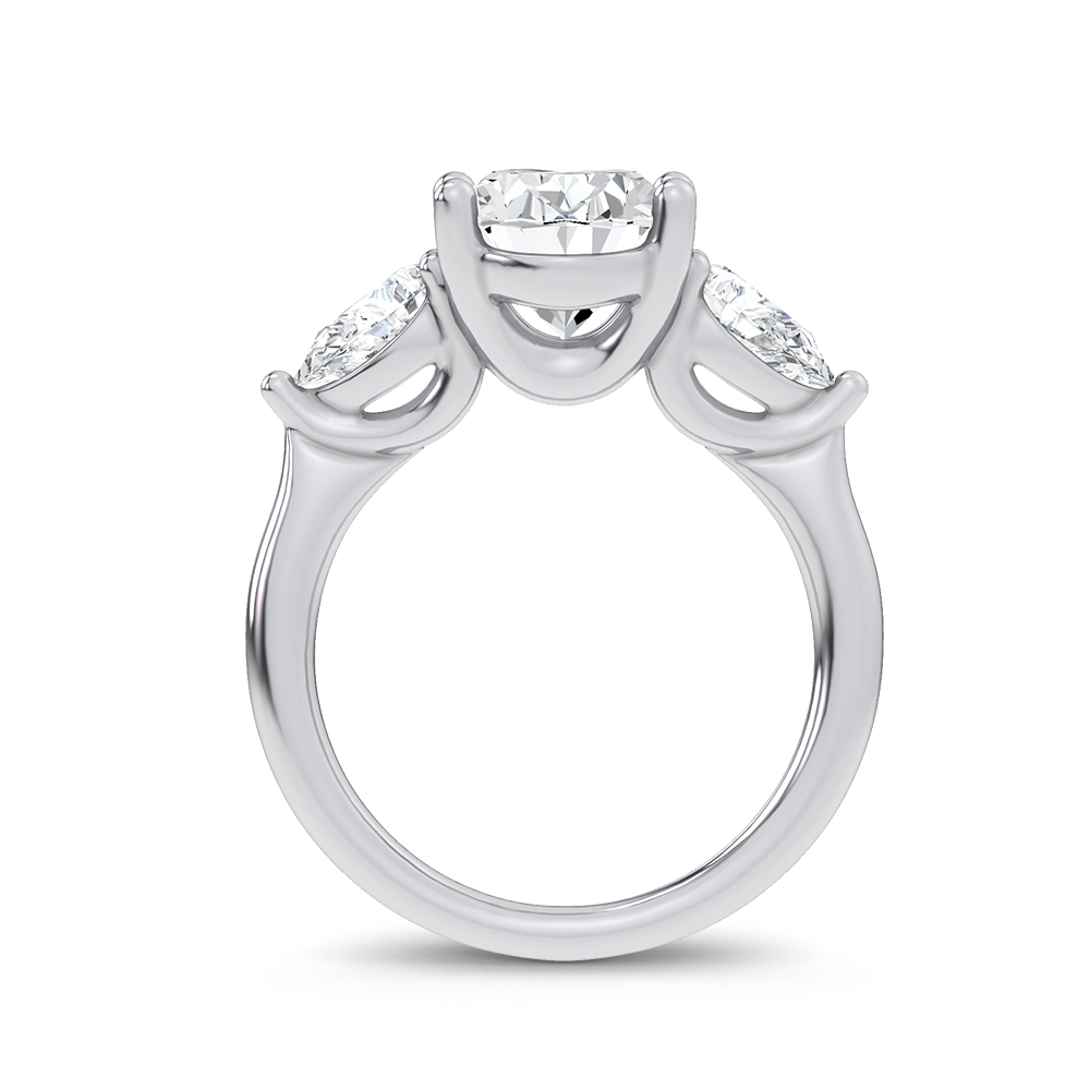 14K 3.80CT Certified Lab Grown Engagement Ring - Image 3
