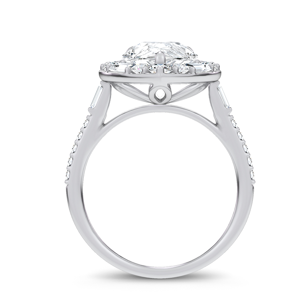 14K 3.75CT Certified Lab Grown Engagement Ring - Image 3
