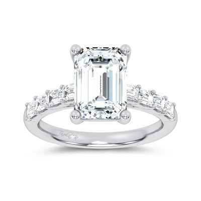 14K 3.64CT Certified Lab Grown Engagement Ring