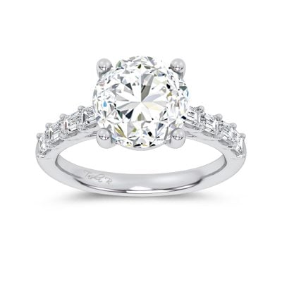 14K 3.64CT Certified Lab Grown Engagement Ring
