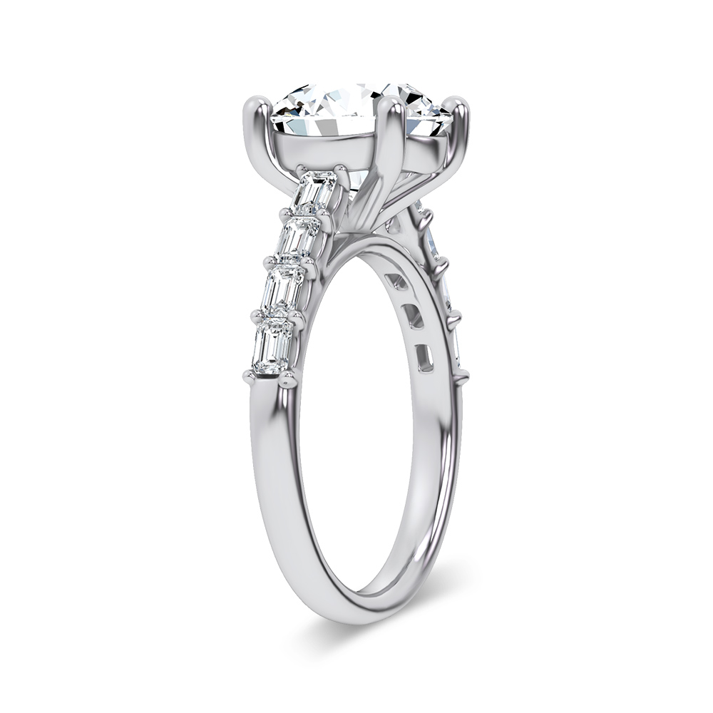 14K 3.64CT Certified Lab Grown Engagement Ring - Image 2
