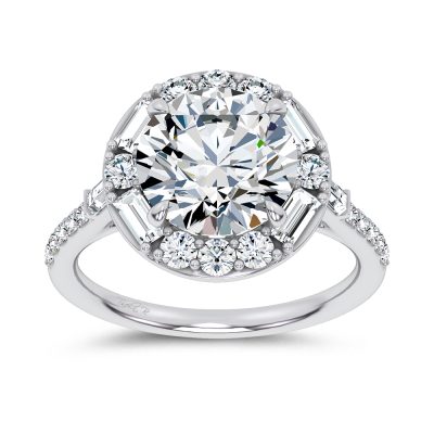 14K 3.63CT Certified Lab Grown Engagement Ring