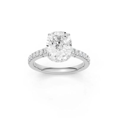 14K 3.50CT Lab Grown Diamond Engagement Ring