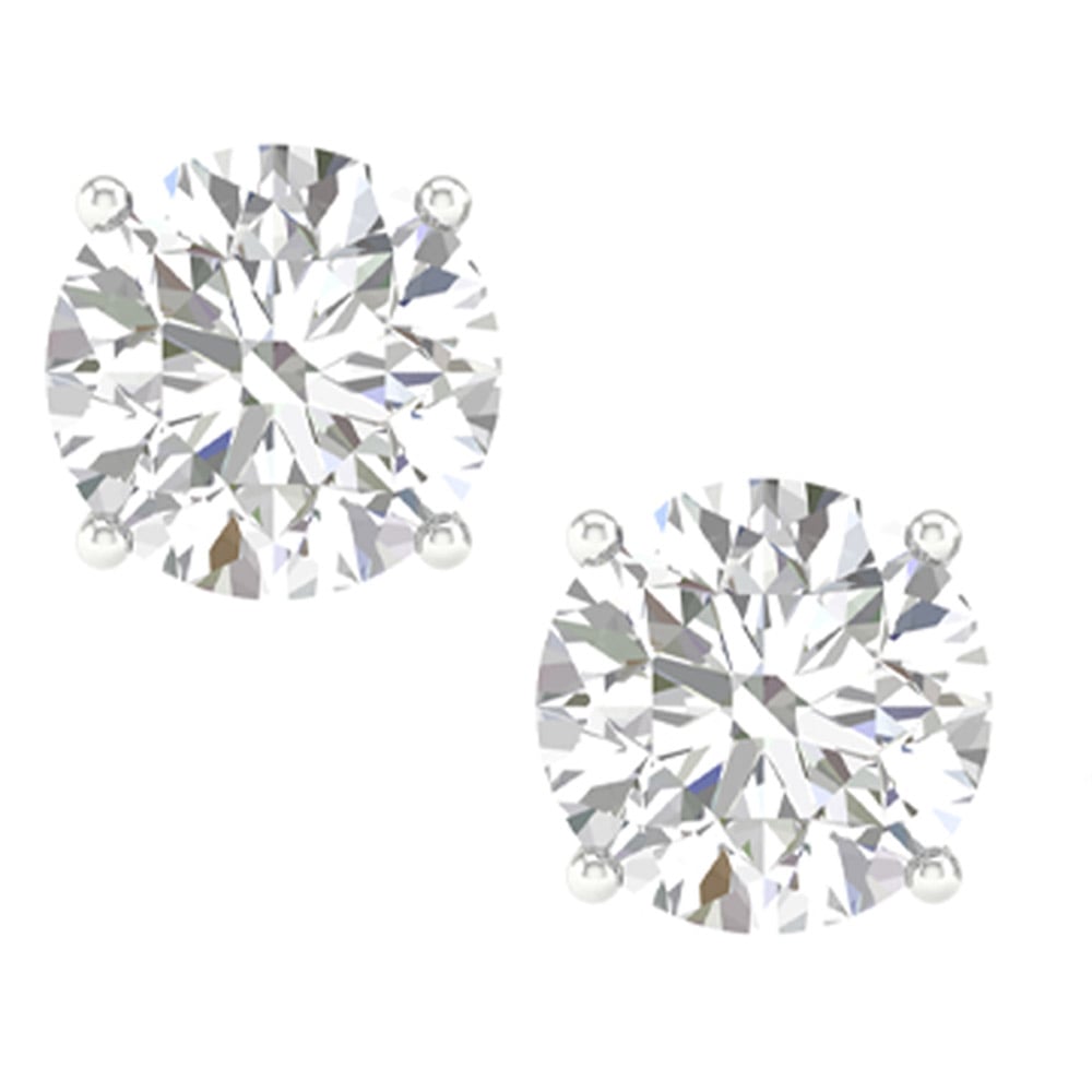 14K 0.50CT Certified Lab Grown Diamond Earring - Image 2