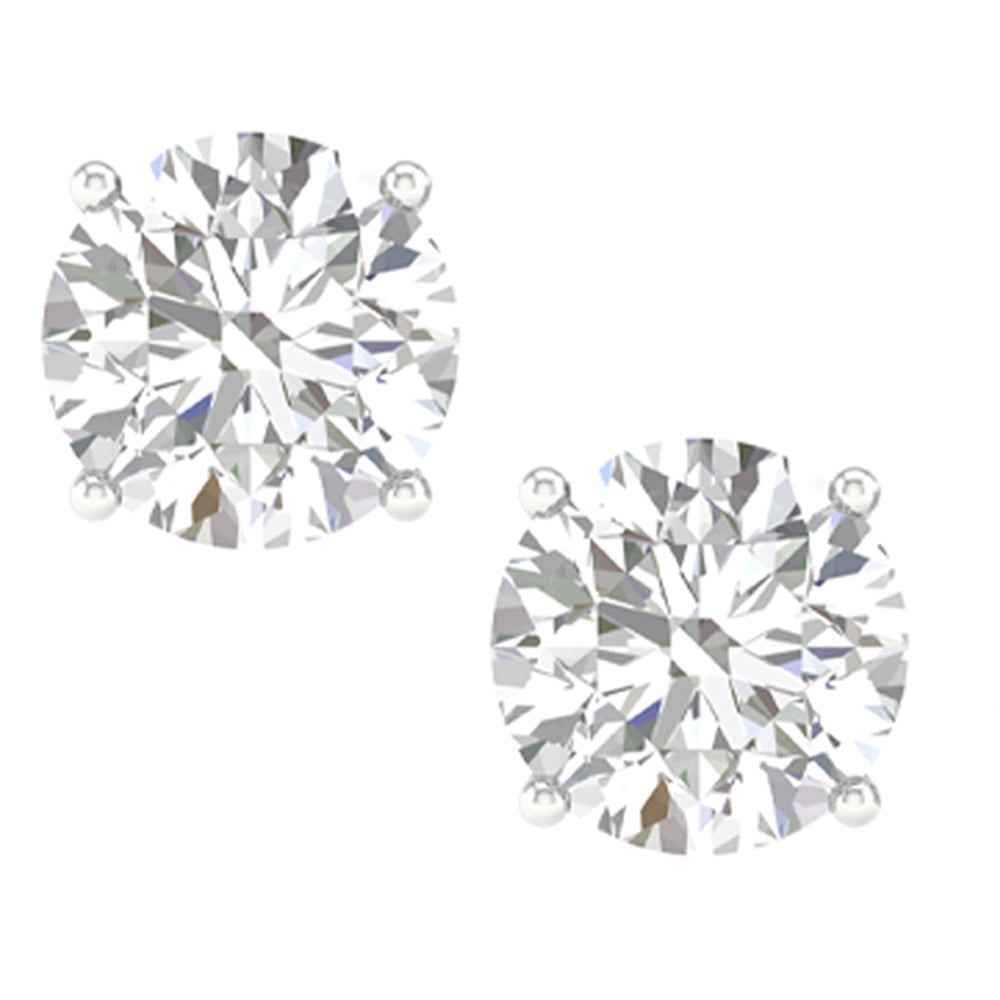 14K 1.00CT Certified Lab Grown Diamond Earring - Image 2