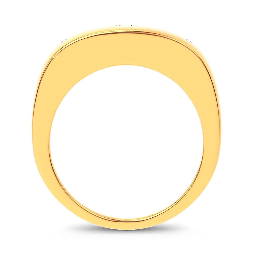 14k 3.20CT Certified Lab Grown Mens Ring - Image 3