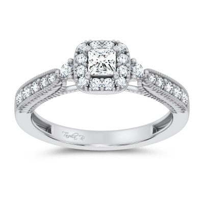 14K 0.55CT Certified Lab Grown Promise Ring