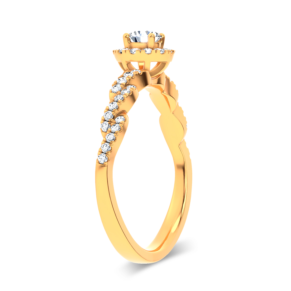 14K 0.33CT Certified Lab Grown Ring - Image 2