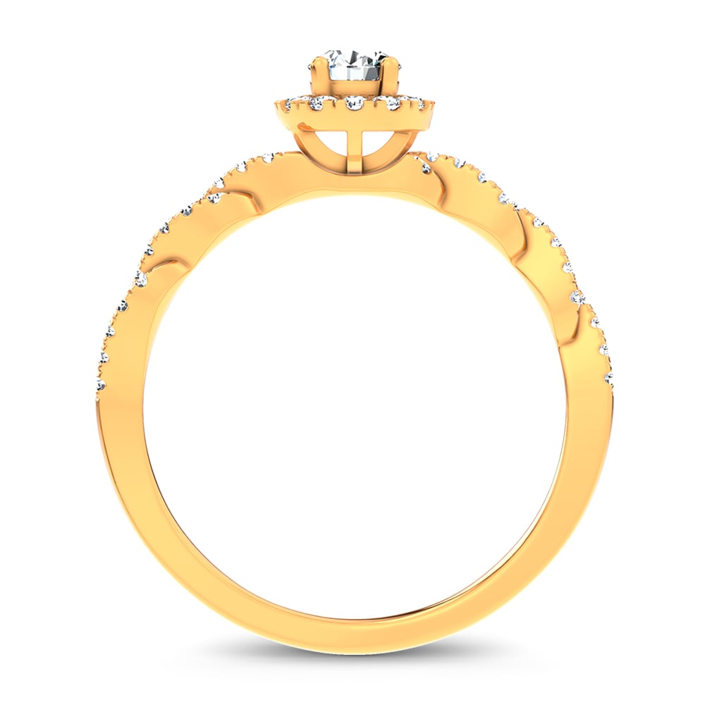 14K 0.33CT Certified Lab Grown Ring - Image 3