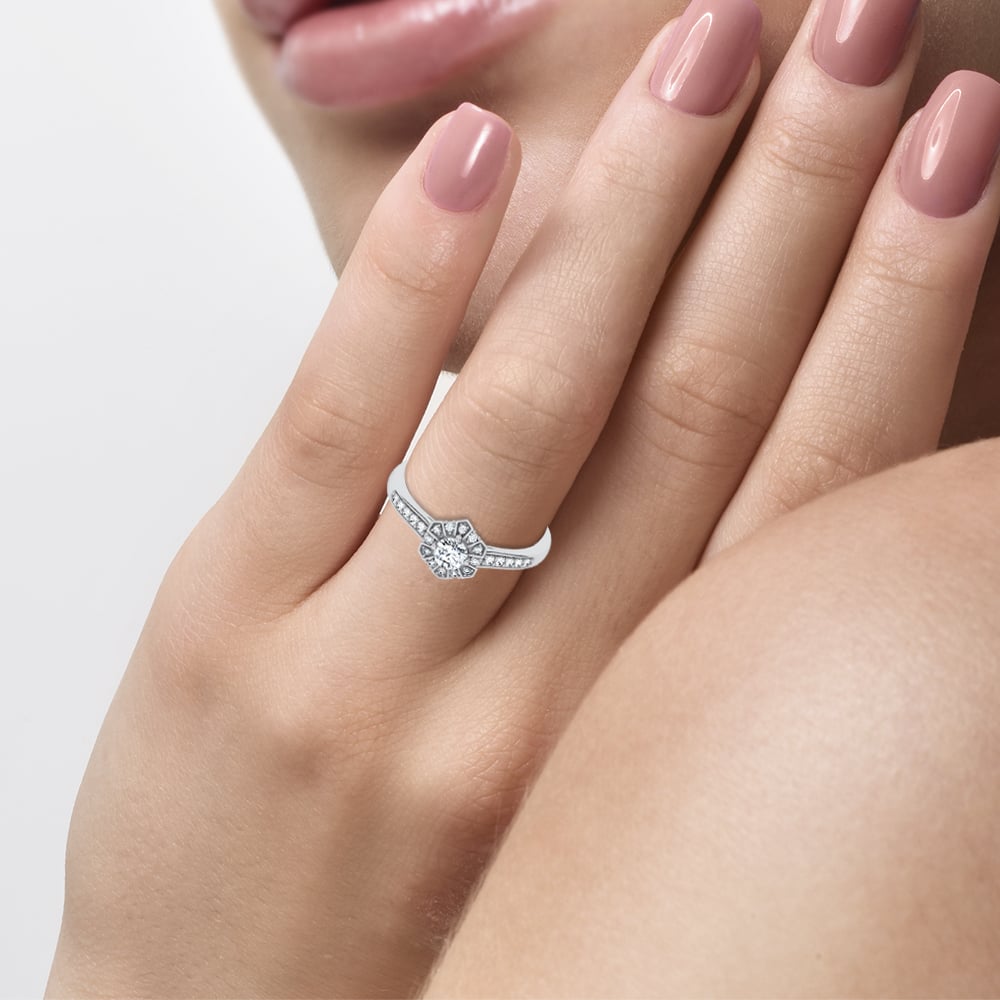 14K 0.50CT Certified Lab Grown Ring - Image 4
