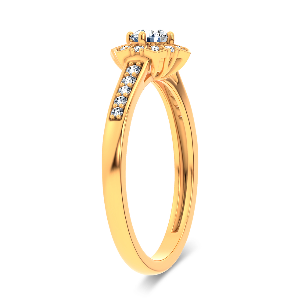 14K 0.50CT Certified Lab Grown Ring - Image 2