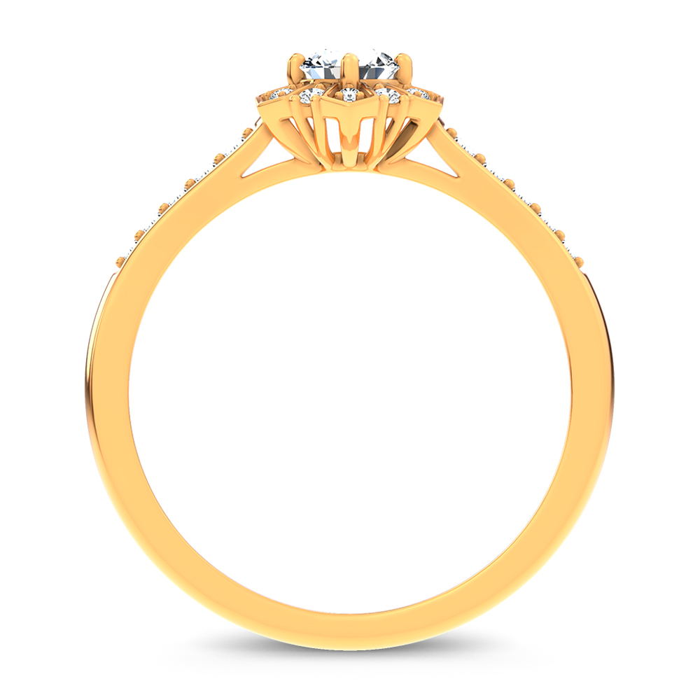 14K 0.50CT Certified Lab Grown Ring - Image 3