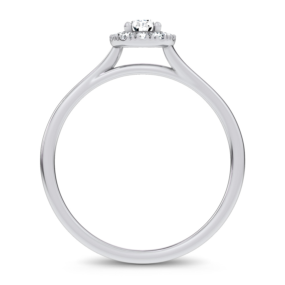 14K 0.33CT Certified Lab Grown Promise Ring - Image 3