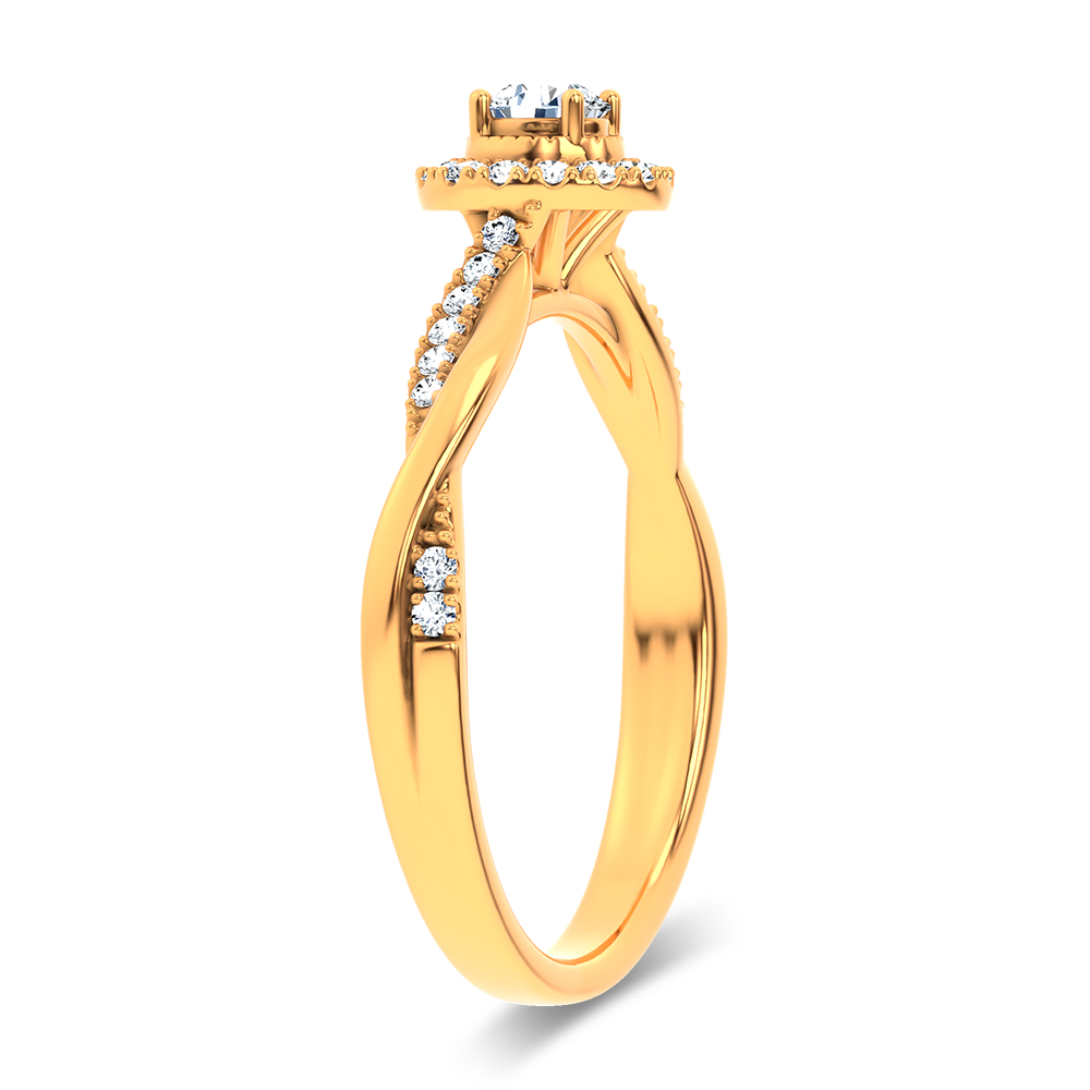 14K 0.33CT Certified Lab Grown Ring - Image 2