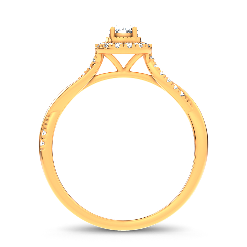 14K 0.33CT Certified Lab Grown Ring - Image 3