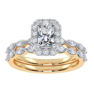 10K 1.25CT  Certified Lab Grown Diamond Bridal Set