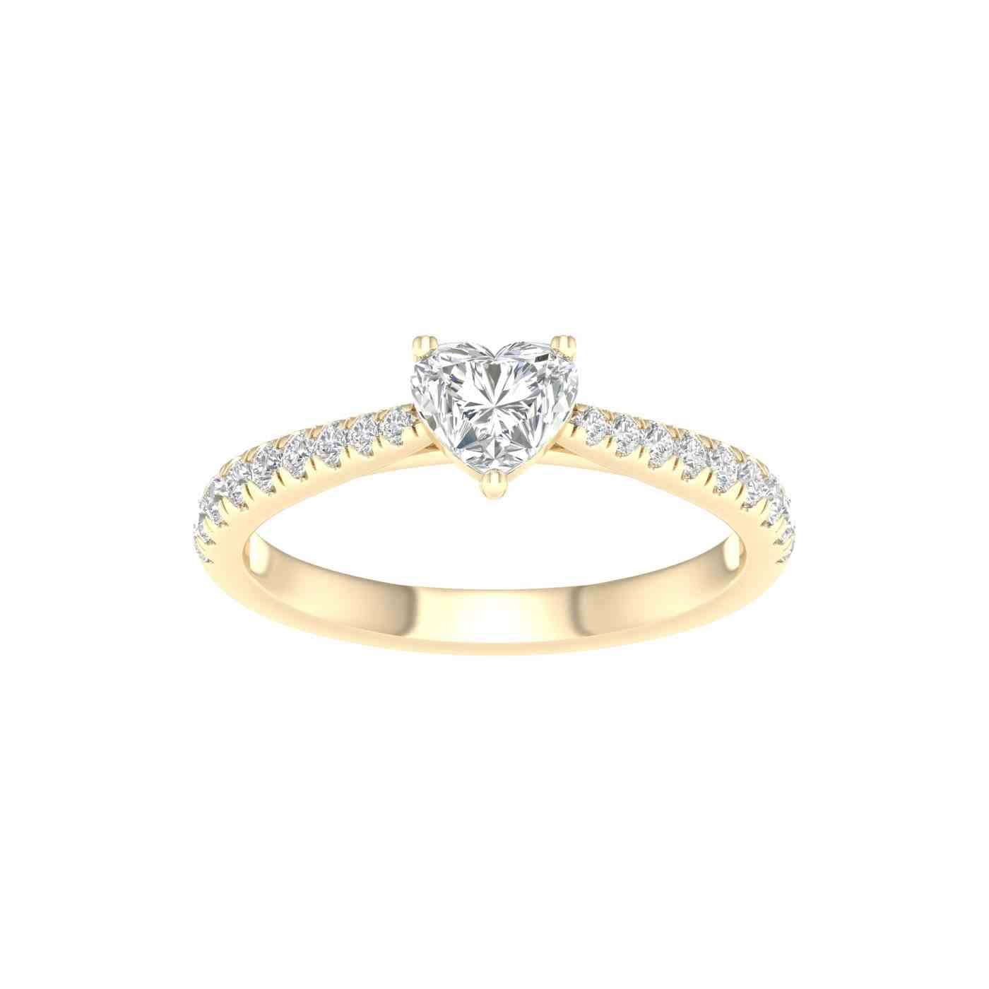 14K 0.75 CT Lab Grown Diamond Ring