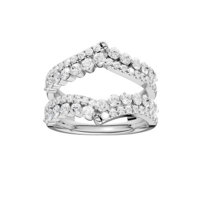 14K 1.00CT Certified Lab Grown Diamond Ring Guard