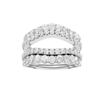 14K 2.00CT Certified Lab Grown Diamond Ring Guard