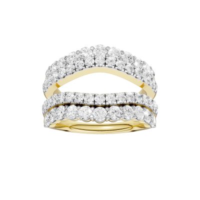 14K 2.00CT Certified Lab Grown Diamond Ring Guard