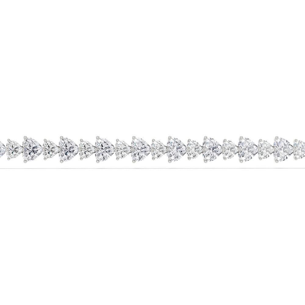 14K 11.52CT Certified Lab Grown Diamond Bracelet - Image 2